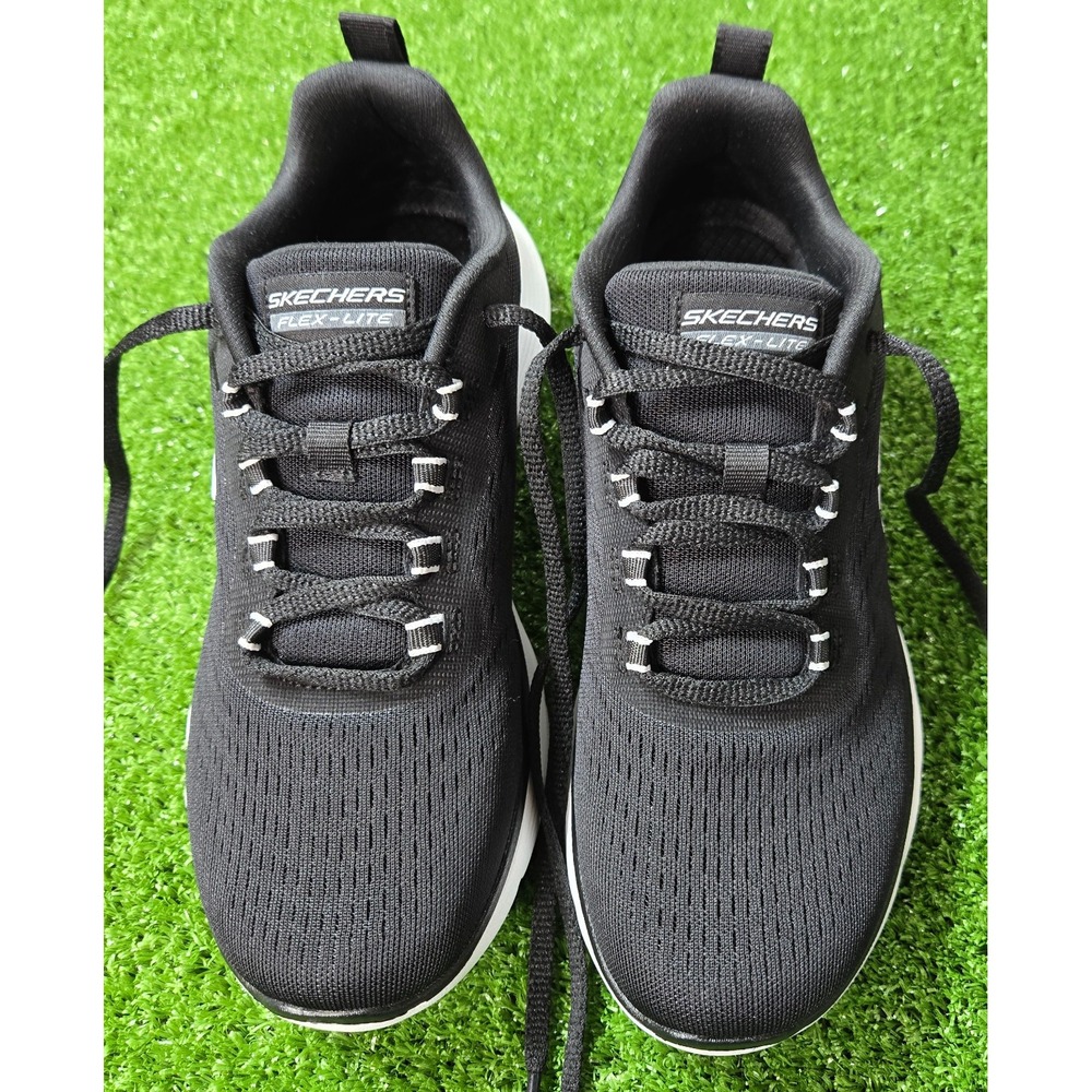 Skechers Flex Appeal 5.0 Womens sz 6.5 Walking Shoes Black with White